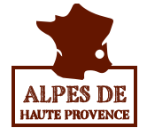 Carte de France alpes de Haute Provence